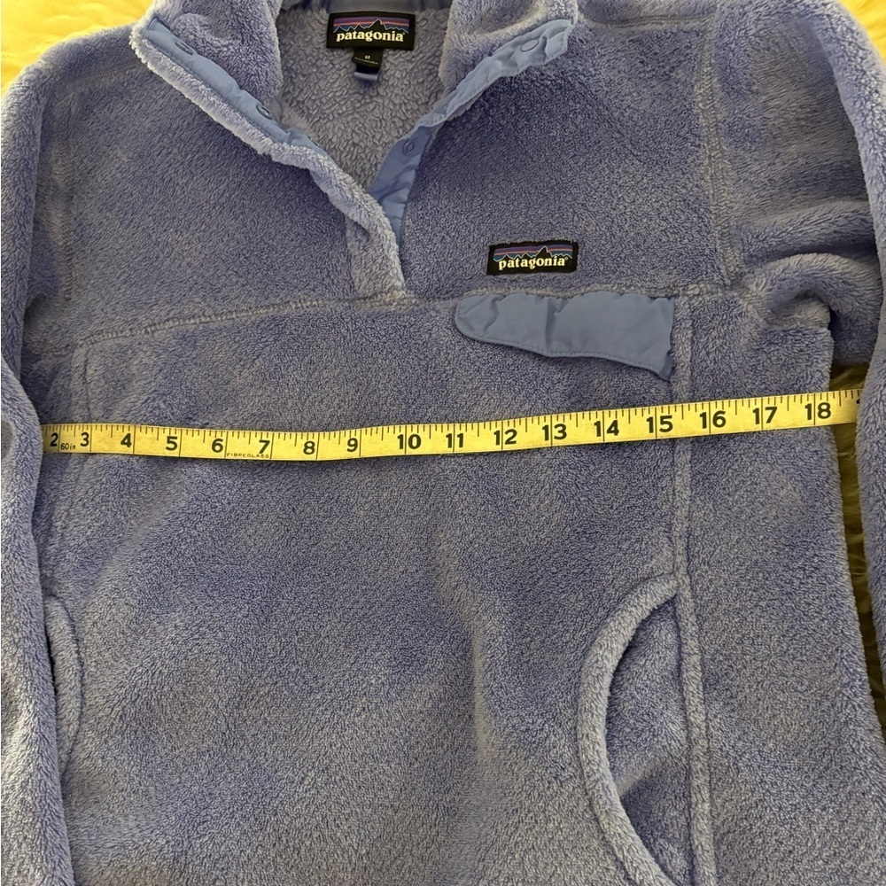 Patagonia Blue Synchilla Fleece Re-Tool 1/4 Snap Pullover Jacket - Picture 3 of 6